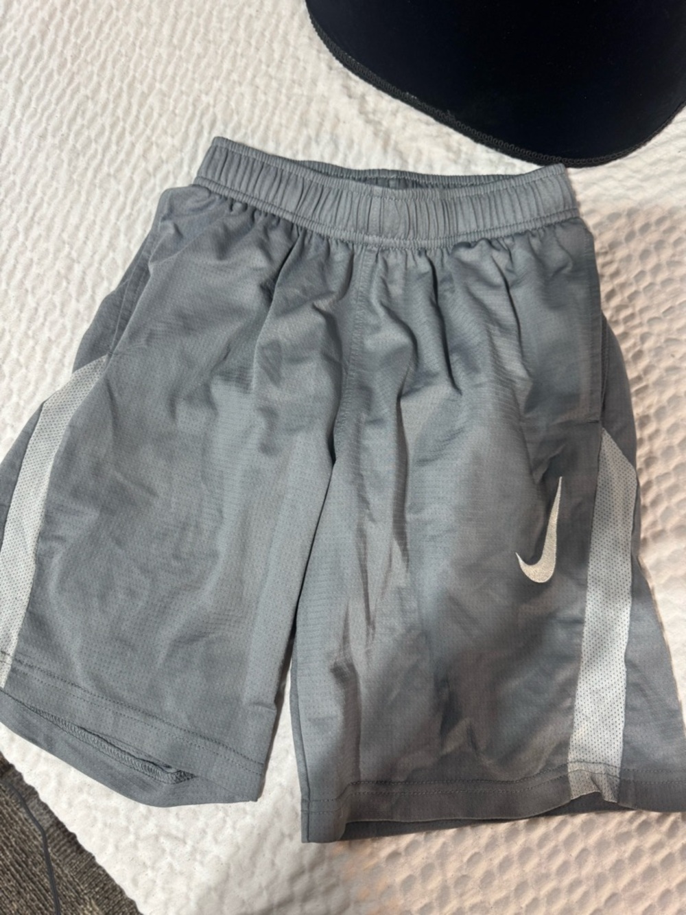 Nike Gray Boys' Athletic Skort with White Swoosh